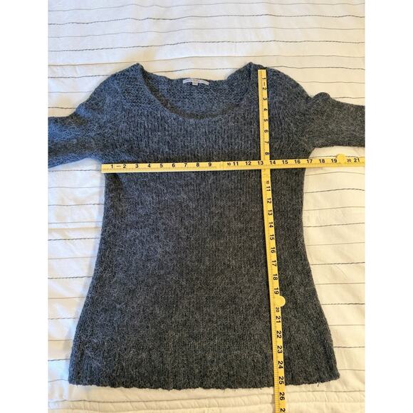 GAP |Women’s Sweater Gray Alpaca Wool Blend Knit Pullover Scoop Neck Size XS - Picture 6 of 6